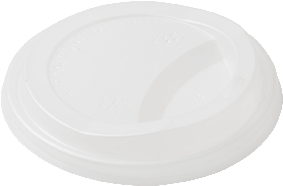 Deckel weiss CPLA, für ecoecho und Triple Wall Kaffeebecher