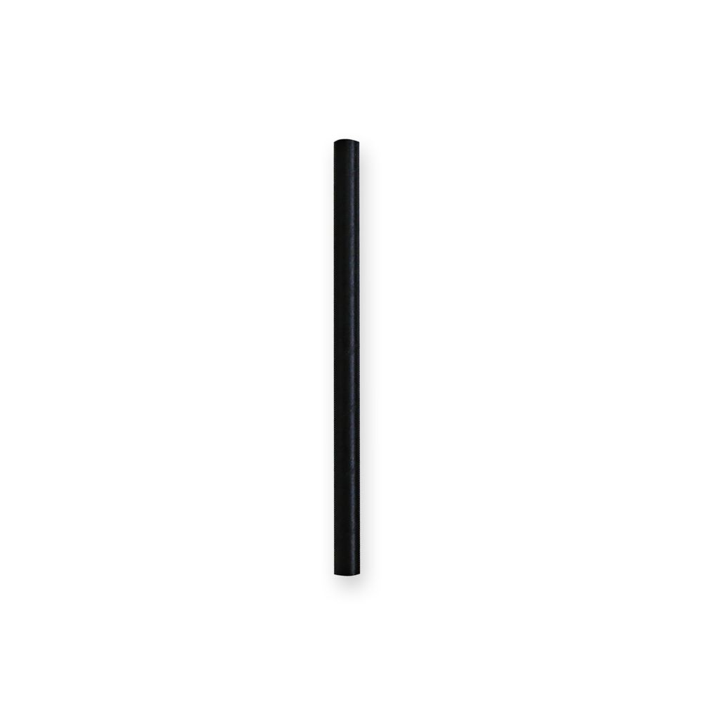 Papier-Trinkhalme schwarz, 130mm, ø8mm