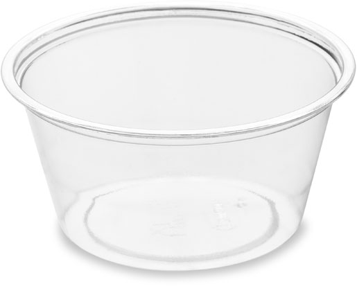 Dressingbecher transparent rPET, 60ml, ø62mm