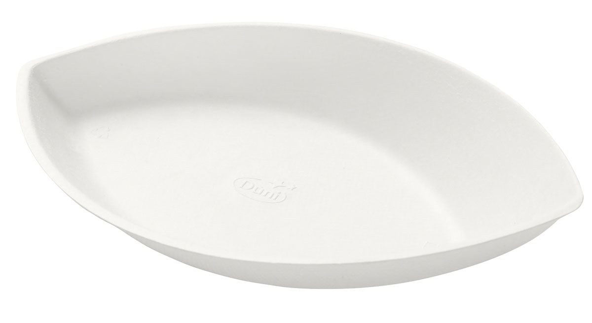 Amuse-Bouche Piatto, 175x104x35cm, Bagasse ecoecho, weiss