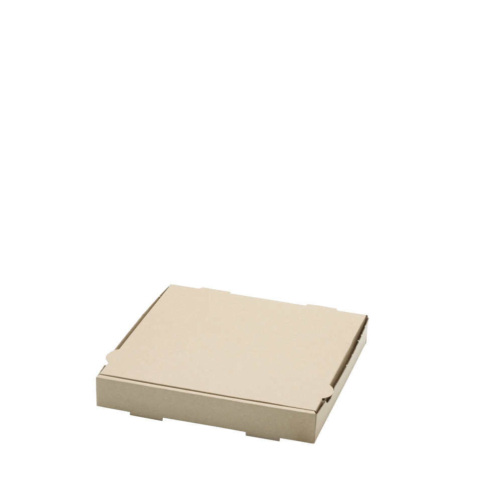 Pizzakarton Kraftpapier braun 25x25x4cm
