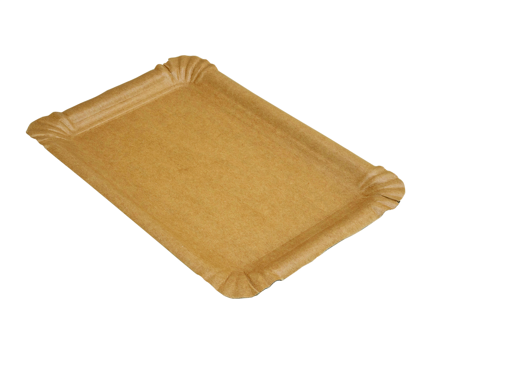 Wurstteller Karton braun, unbeschichtet, 130x200mm