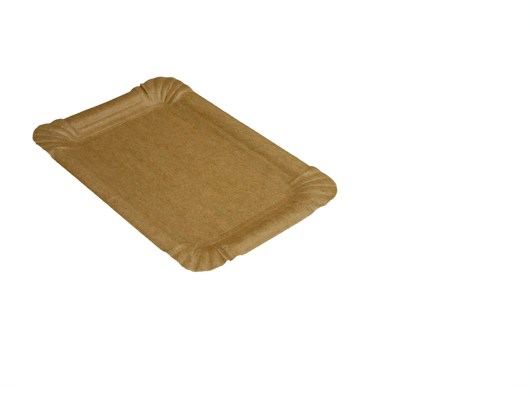 Wurstteller Karton braun, unbeschichtet, 110x175mm