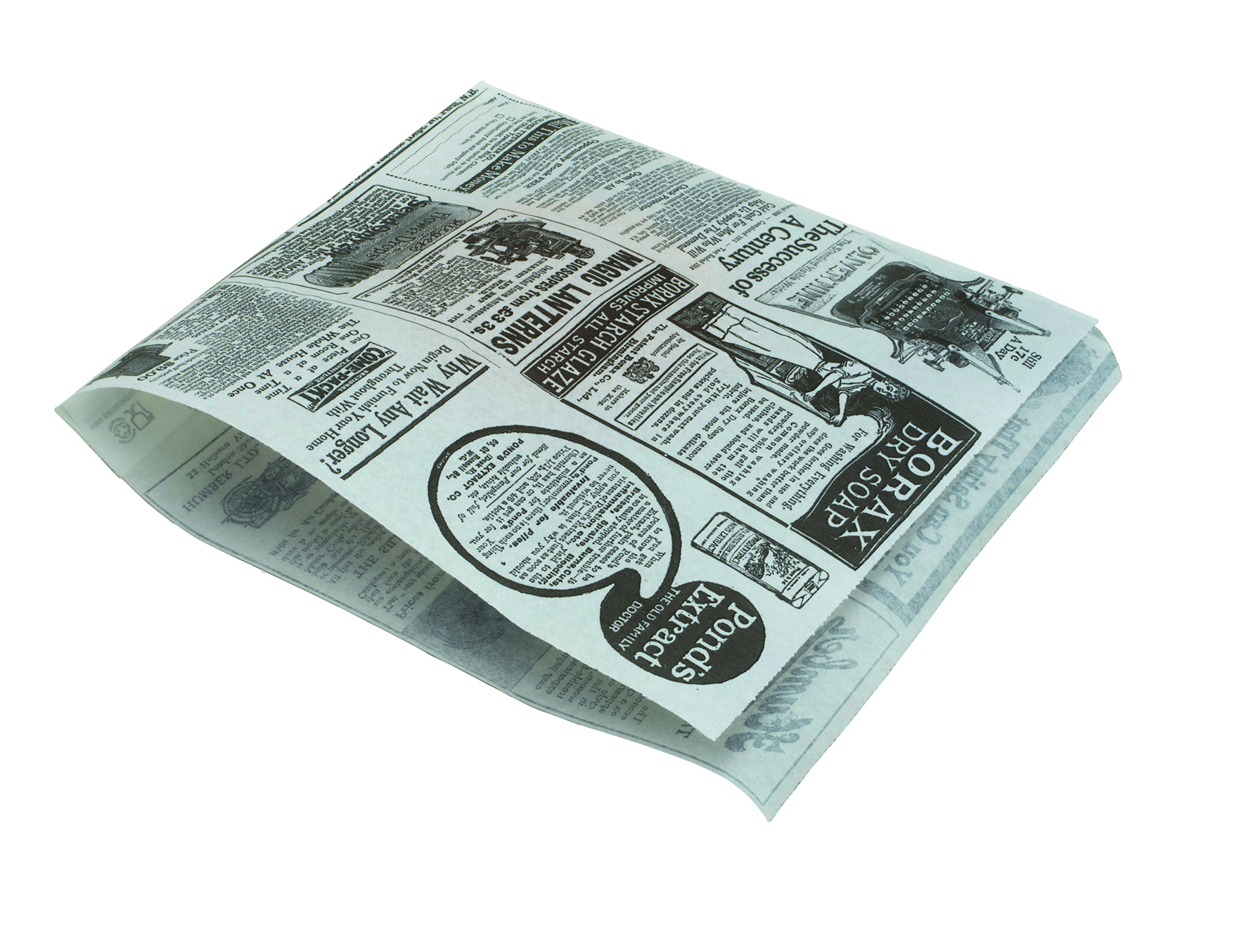 Hamburger-Beutel, weiss, "Times"