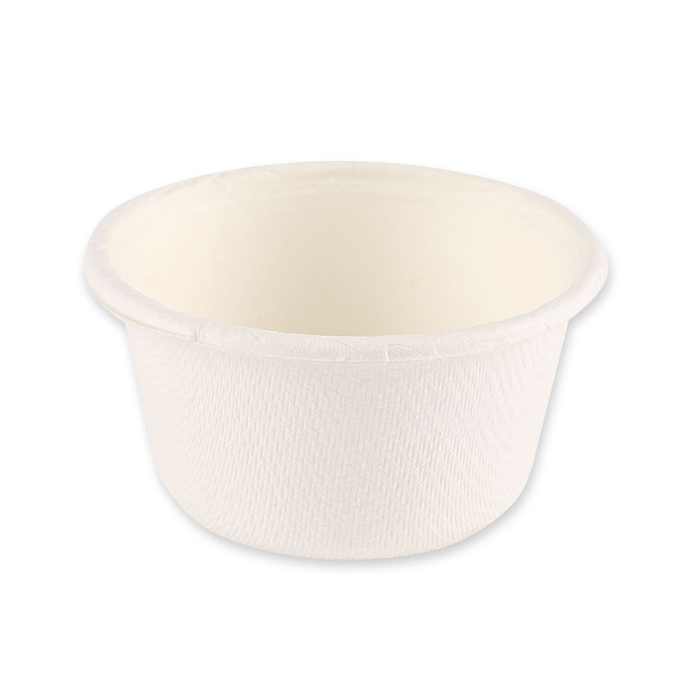 Saucenbecher, Bagasse, weiss, 60ml