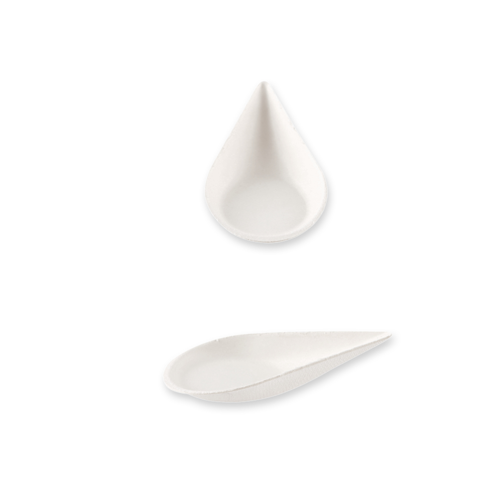 Bio Fingerfood, Amuse-Bouche Drop, 11 x 5.5 cm, weiss, NaturStar