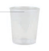 Degustationsbecher 0.2dl geeicht glasklar PP, unzerbrechlich