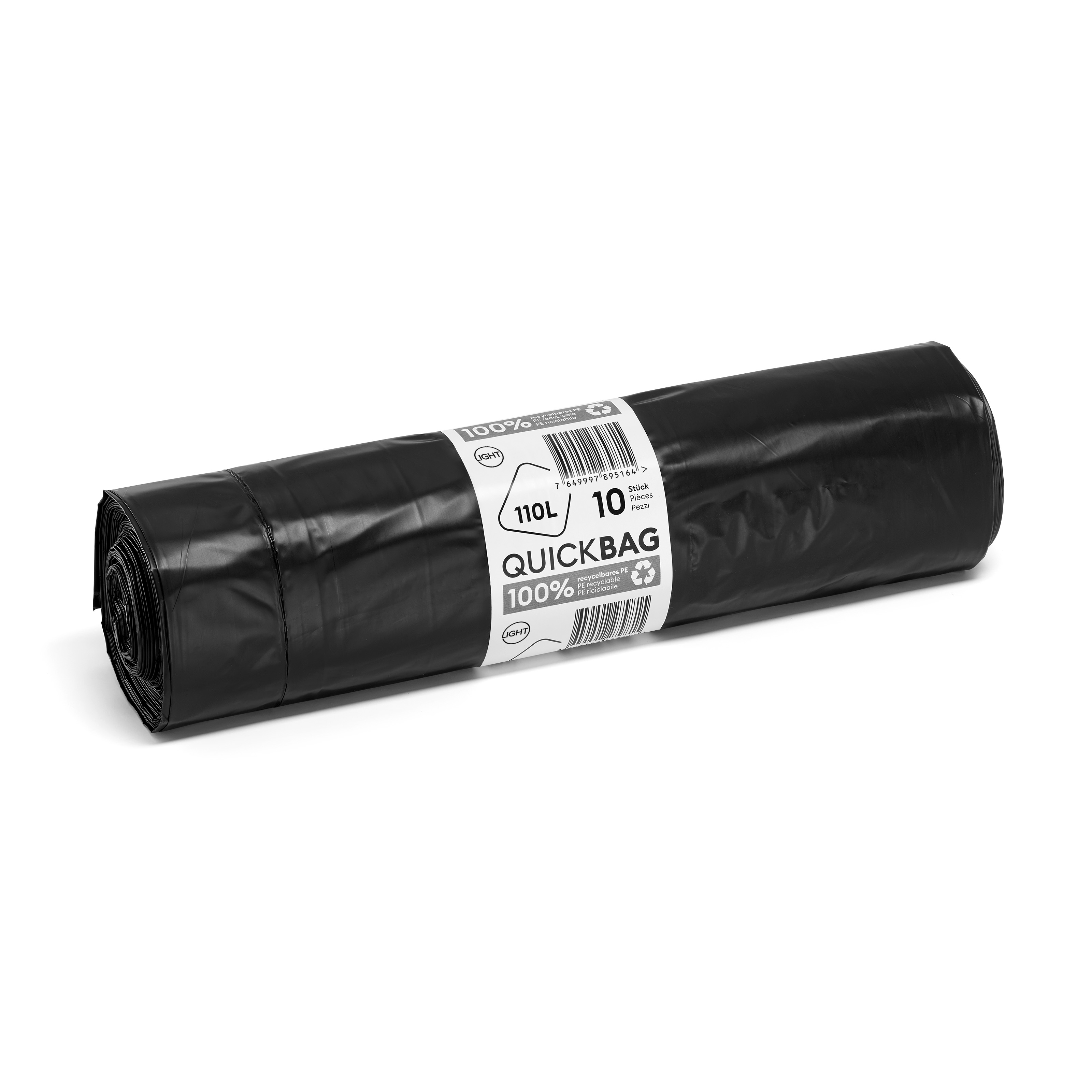 Kehrichtsack mit Zugband 110l "Light", PE