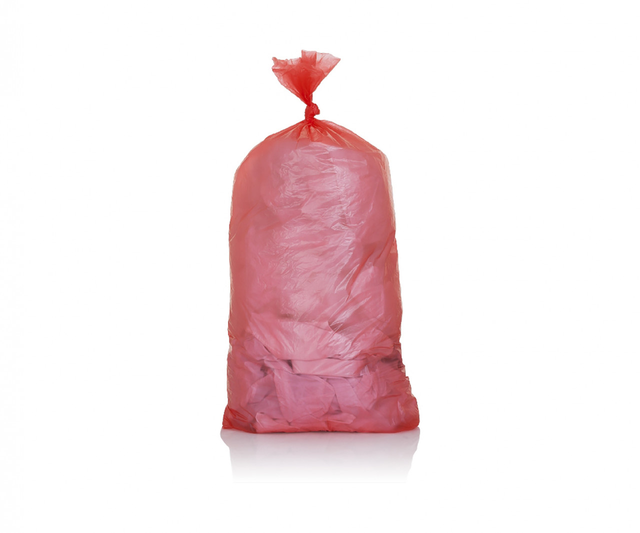 Wäschesäcke selbstöffnend 65lt/3.5kg, opak rot