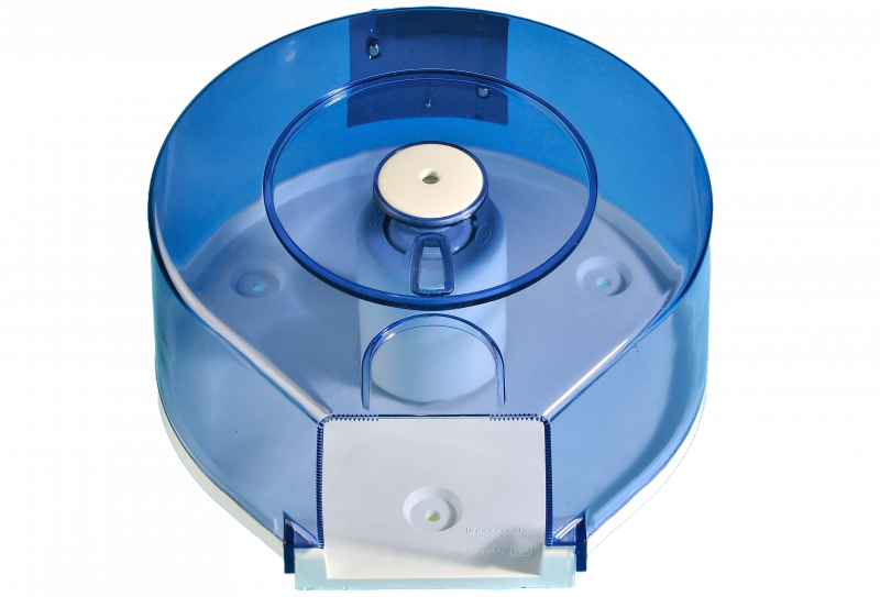 Mini-Jumbo-Rollenhalter, ABS-Kunststoff, weiss/transparent !NSV!