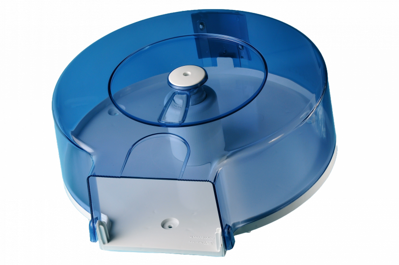 Jumbo-Rollenhalter, ABS-Kunststoff, weiss/transparent