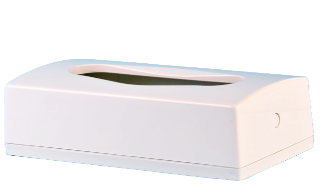 Kosmetiktuchhalter für 100-er Box weiss