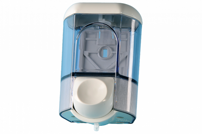 Seifendispenser für Flüssigseife 0.35l weiss/transparent