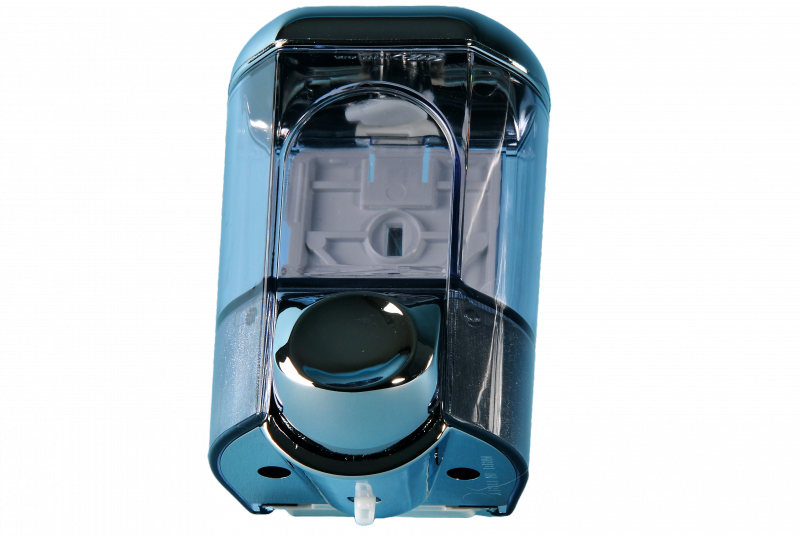 Seifendispenser für Flüssigseife 0.35l chrom/transparent