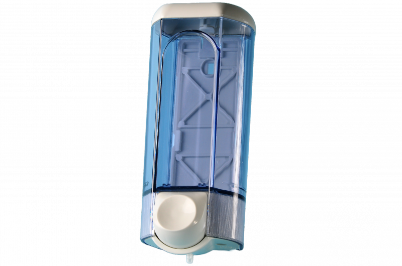 Seifendispenser für Flüssigseife 0.8l weiss/transparent