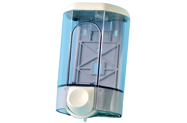 Seifendispenser für Flüssigseife 1.1l weiss/transparent