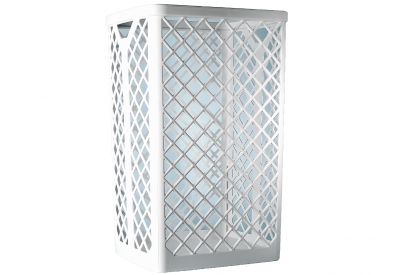 Abfallgitterkorb 35l weiss robuste Ausführung