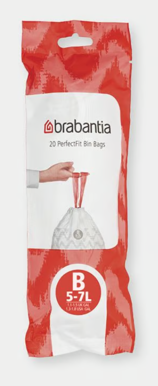 Kehrichtsack für 5-7lt, weiss Code B