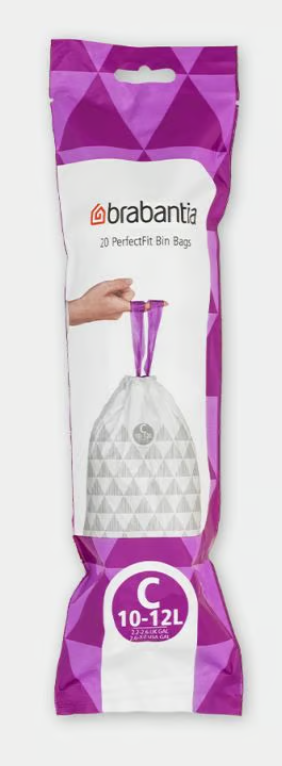 Kehrichtsack für 10-12lt, weiss Code C