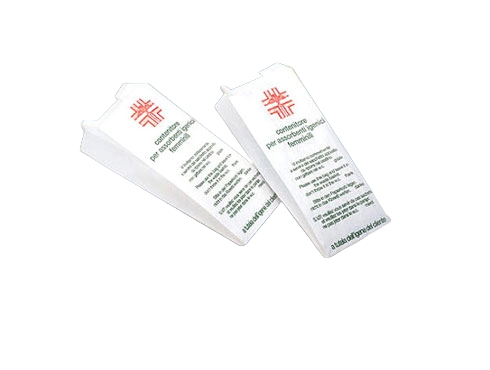 Hygienebeutel Papier weiss, 12+5x28cm