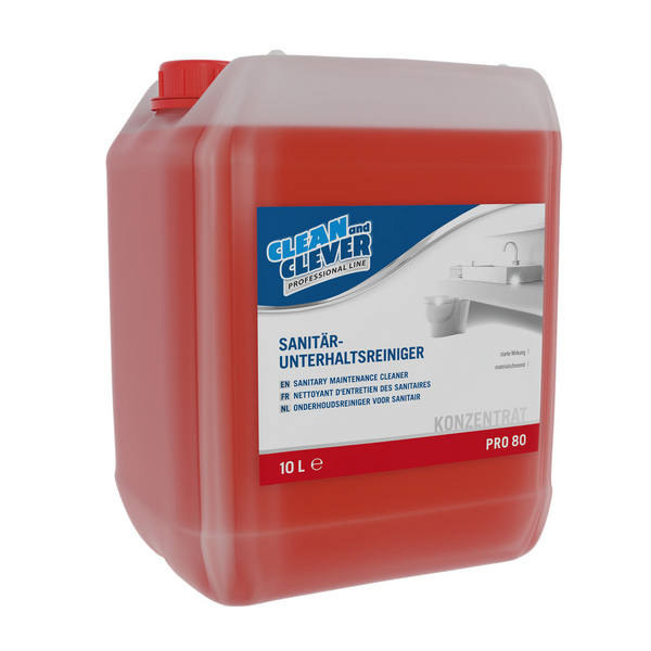 CLEAN and CLEVER Sanitärreiniger PRO 80, 10lt