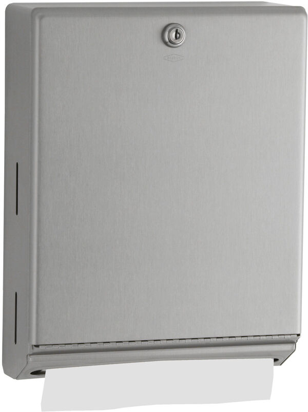 Papierhandtuchspender Bobrick Edelstahl matt