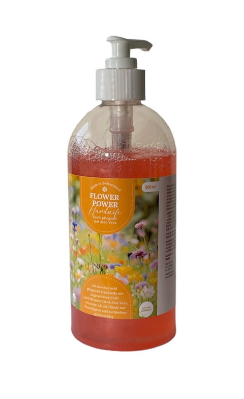 Seifencrème Flower Power, rosé, 500ml