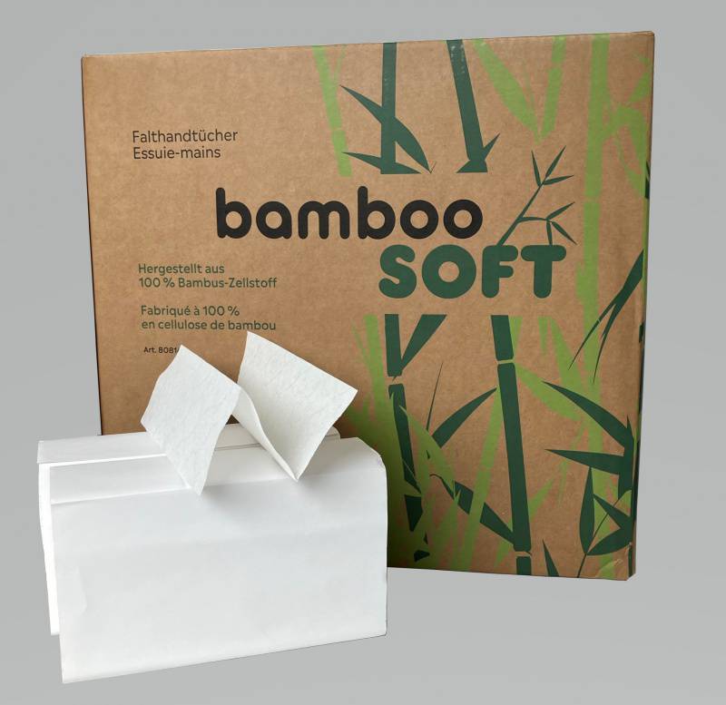 Papierhandtücher BambooSoft, Z-Falz, 2-lg, weiss
