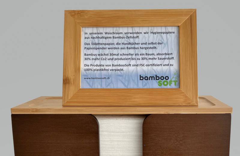 Dispenser BambooSoft, mit Echtheit-Plakette, für Falthandtücher multifold (Z, V, C, W, M)
