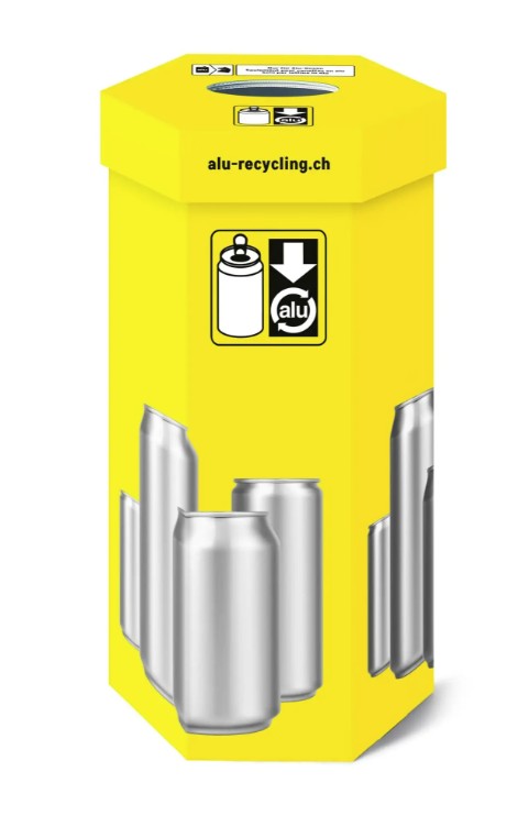 Kunststoffsammelbox ALU Sammler 110lt, 6-eckig
