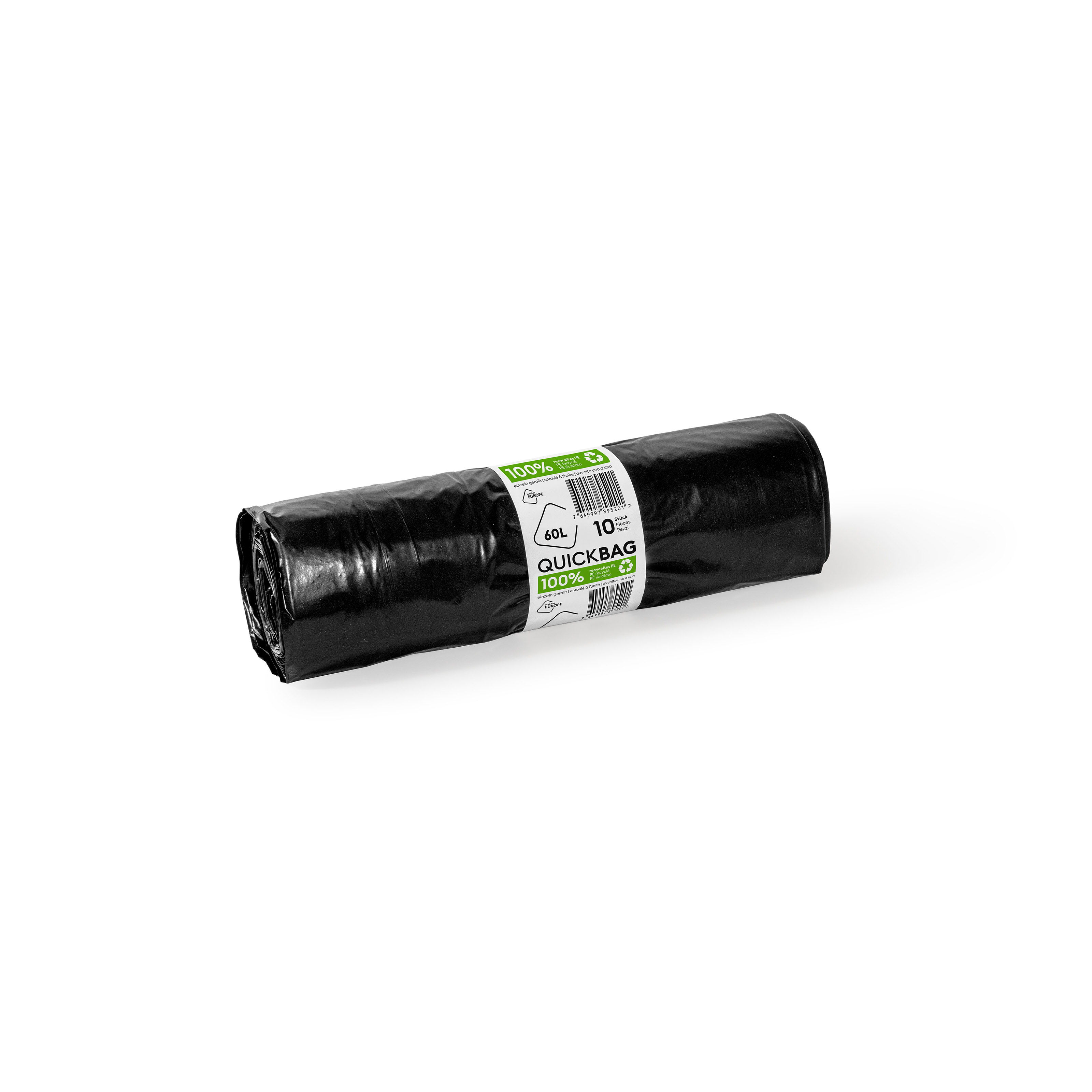 Kehrichtsack QuickBag Zugband 60l "Recycling", PE