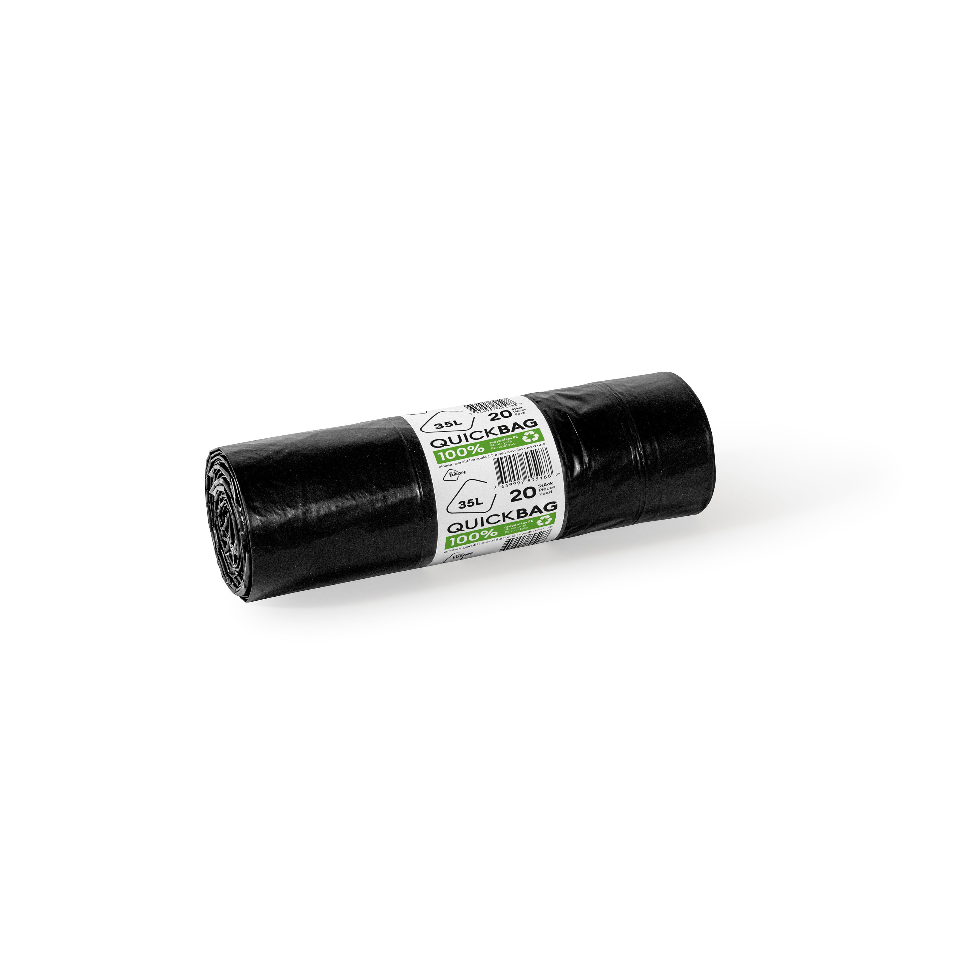 Kehrichtsack QuickBag Zugband 35 "Recycling", PE