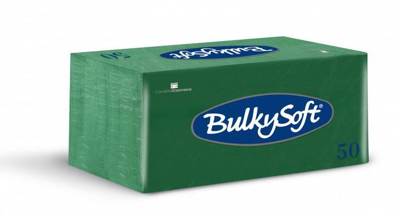 Servietten Brunch BulkySoft, 1/8-Falz, 2-lg, tannengrün