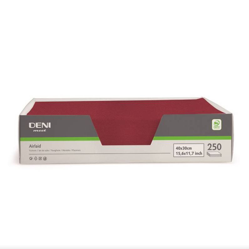 Tischset Airlaid, 30x40cm, bordeaux