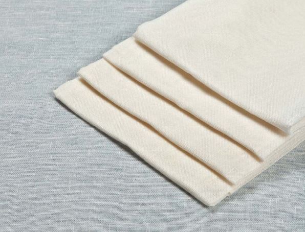 Passiertuch Reinleinen vorgebleicht 90x85cm