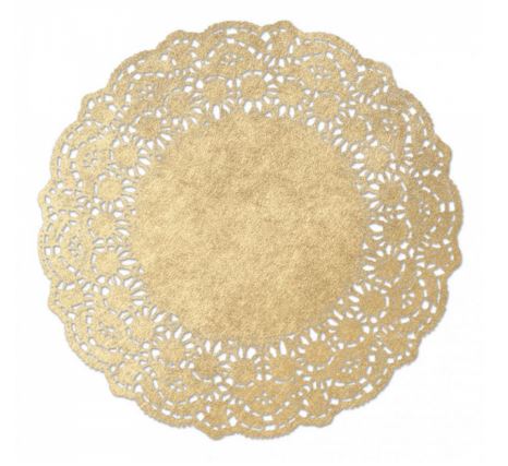 Spitzenpapier rund ø31cm gold