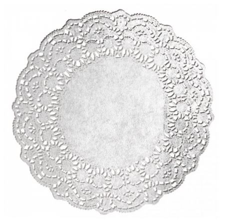 Spitzenpapier rund ø31cm silber