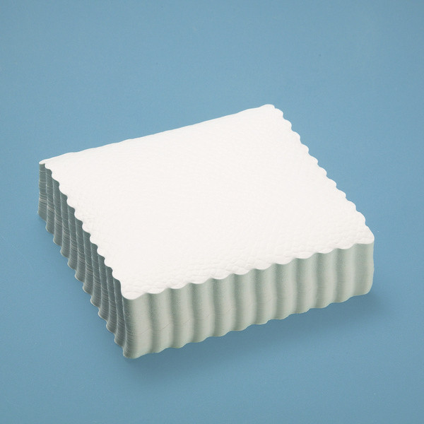 Tellerunterlage Krokoprägung 15x15cm weiss