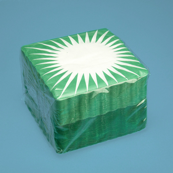 Tellerunterlage Strahlen 16x16cm grün