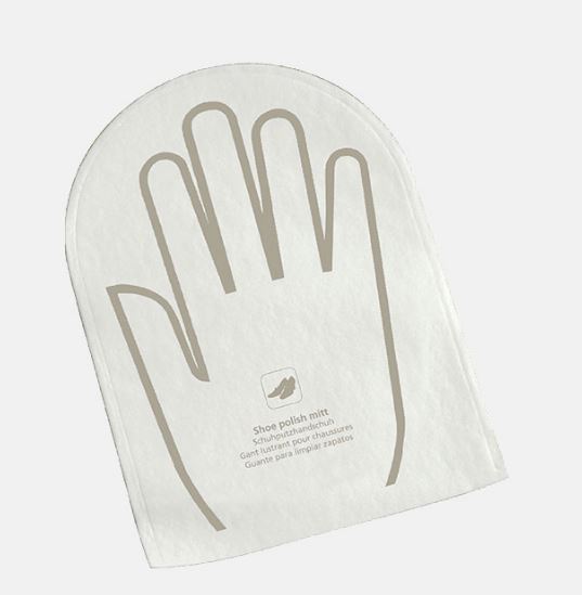 Schuhpolish-Handschuh, weiss, Vlies, WHITE ACCESSOIRES