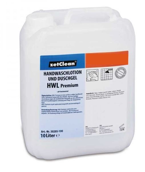 Seifencrème/Duschgel 'Premium'', weiss perlumt 10lt