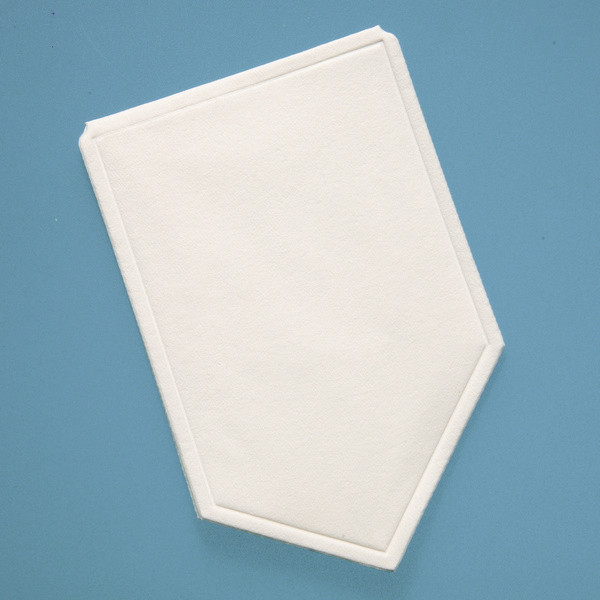 Kannenhalter mit Randprägung 9-lg, 5.5x9.5cm weiss