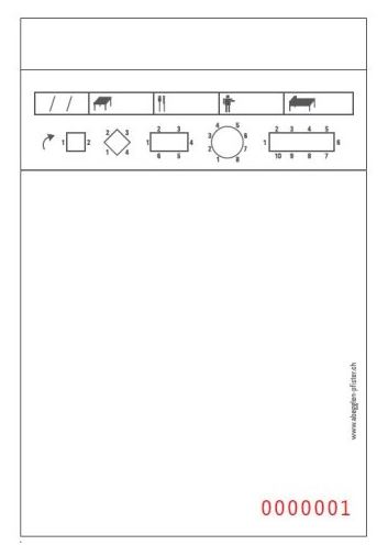 Serviceblöcke Duplikat (50x2) schwarz