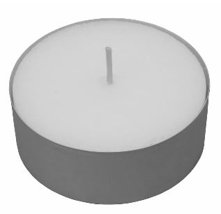 MAXI Teelichter 10h weiss, Brenndauer ca. 10Std