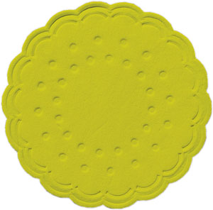 Gläseruntersetzer 8-lg ø75mm, kiwigrün