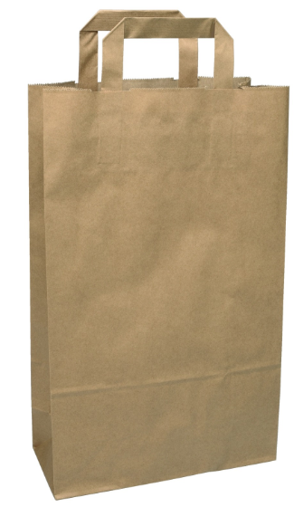 Papier-Tragtaschen braun 100g/m2