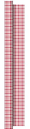 Dunicel Tischtuchrolle Giovanni  rot/weiss karo