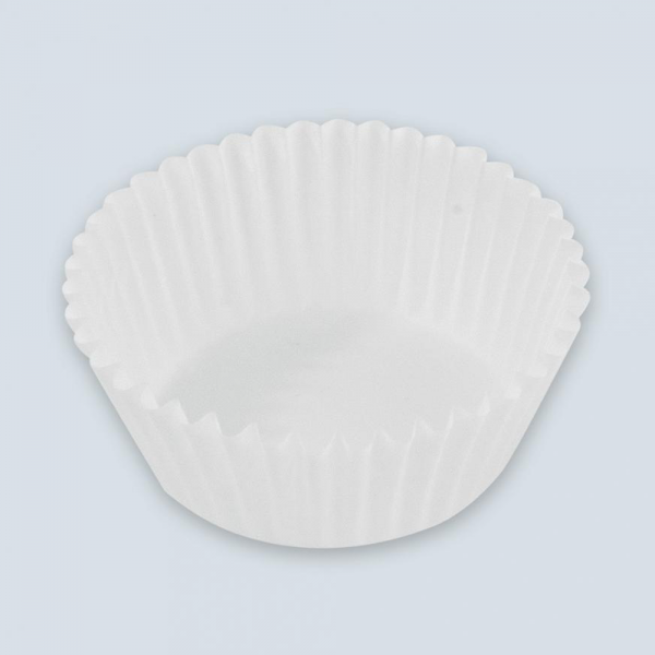 Back-, Pralinekapseln ø26mm, 16mm weiss 