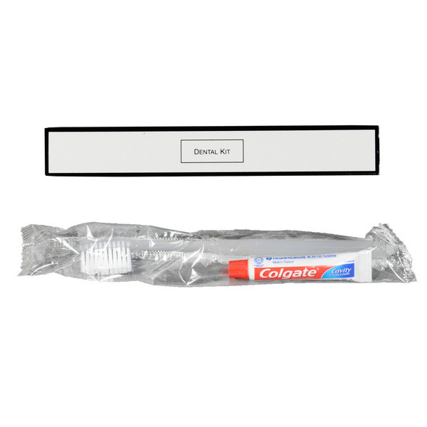 Mundpflegeset, in Kartonage, Zahn-bürste&amp;-Paste, WHITE&amp;BLACK ACCESSIORES !NSV!