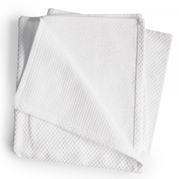 Gerstenkorn-Handtuch 100%Baumwolle weiss 50x90cm